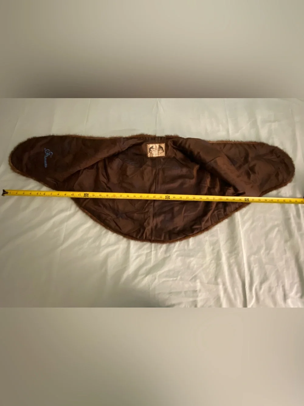 J & J Weiss Fur Co Cleveland Brown Fur Stole - Luxurious Women’s Accessory